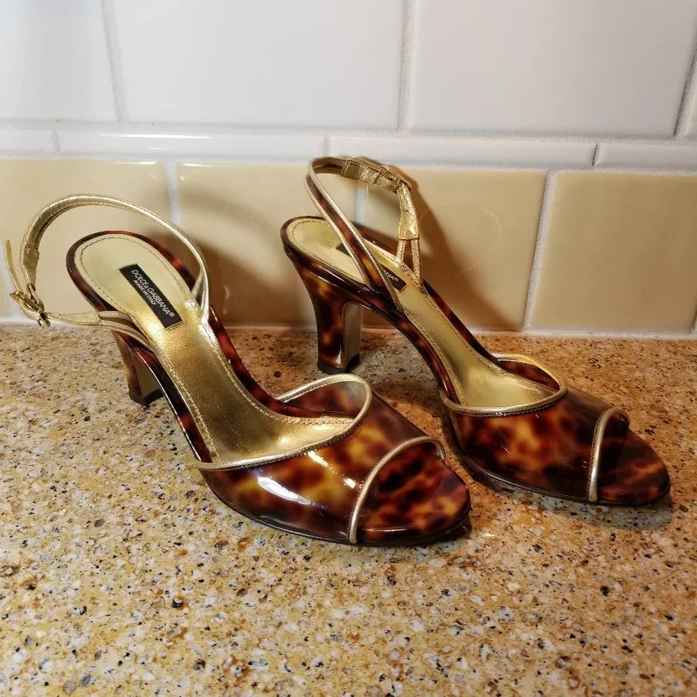 Dolce & Gabbana Tortoise Shoes Size 38.5 (8.5 US) - Picture 2 of 15